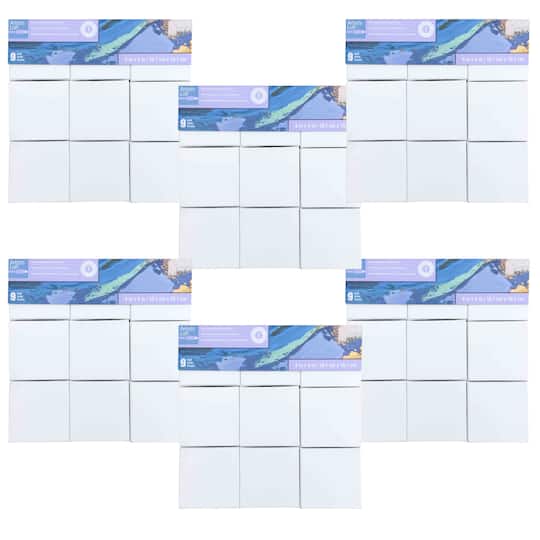 Michaels, 6 Packs: 9 ct. (54 total) Level 1 4" x 4" Deco Canvas Pack by Artist's Loft® – Category: Stretched Canvas